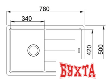 Кухонная мойка Franke BFG 611 (сахара) 2