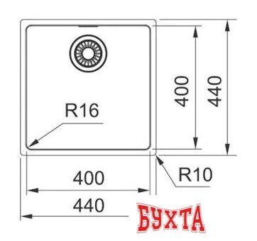 Кухонная мойка Franke FEX 110-40 2