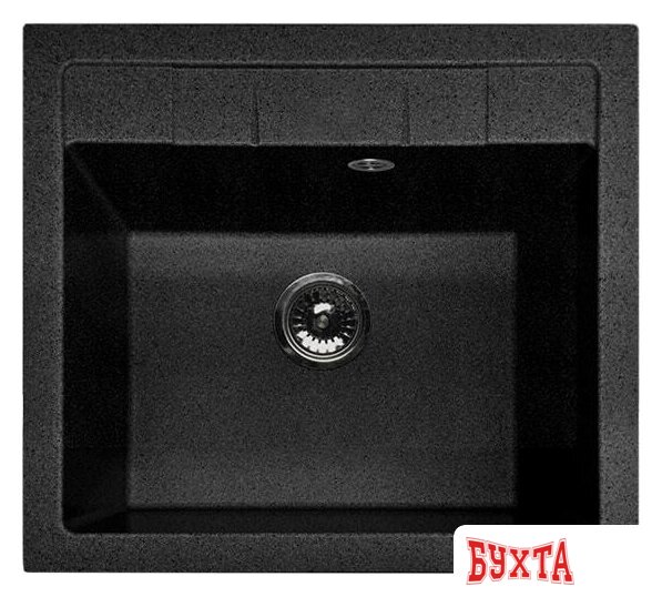 Кухонная мойка GranFest GF-Q-561 (черный) 2