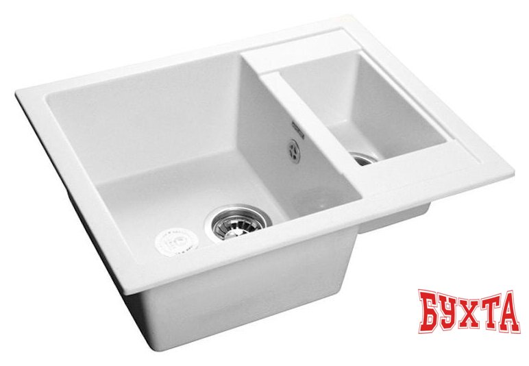 Кухонная мойка GranFest GF-Q610K (иней)