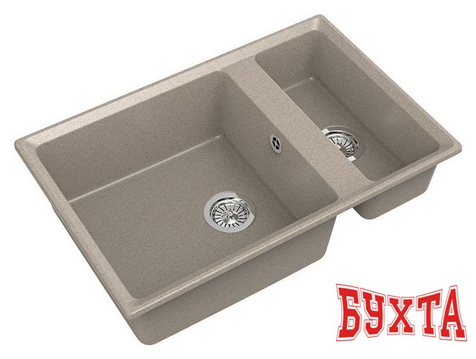 Кухонная мойка GranFest GF-LV-760K (песочный)