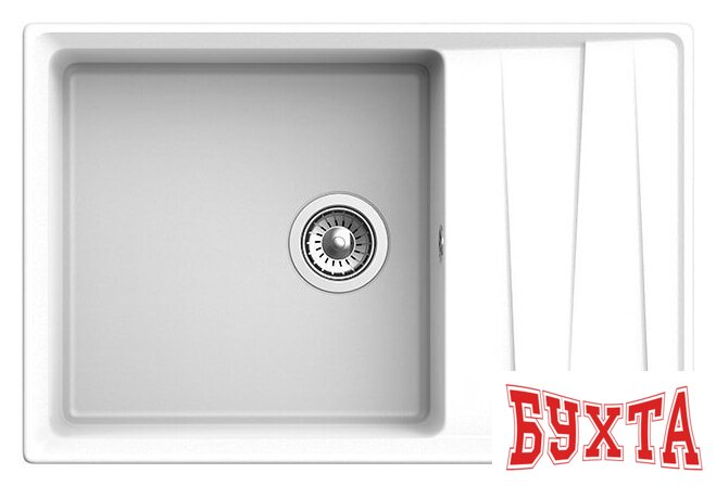 Кухонная мойка GranFest GF-LV-760L (иней) 2