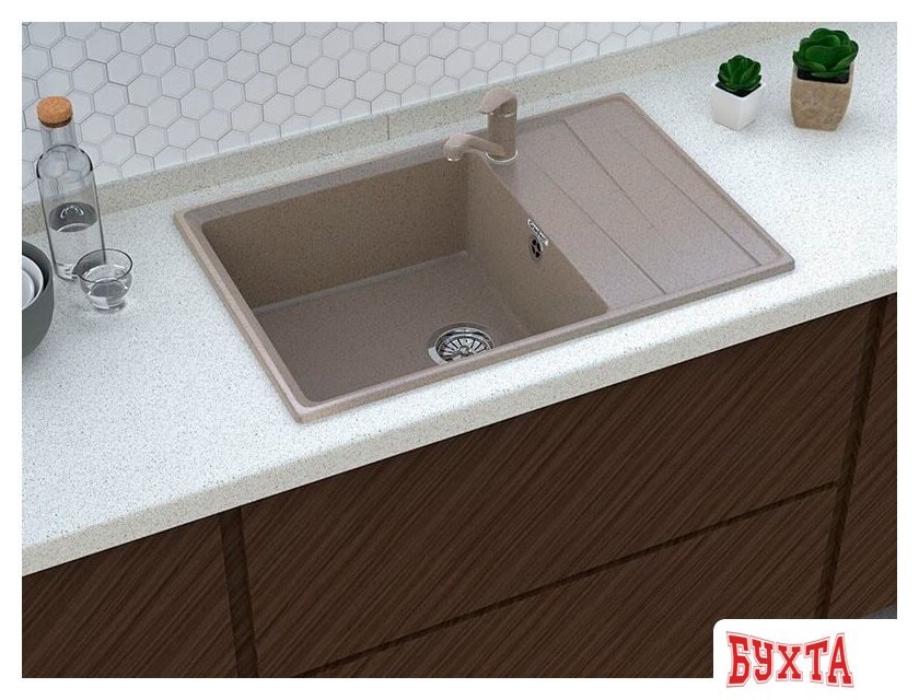 Кухонная мойка GranFest GF-LV-760L (топаз) 3