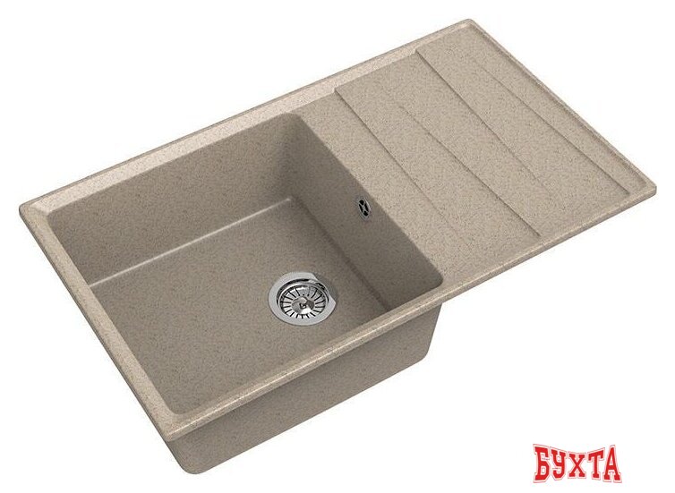 Кухонная мойка GranFest GF-LV-860L (песочный)