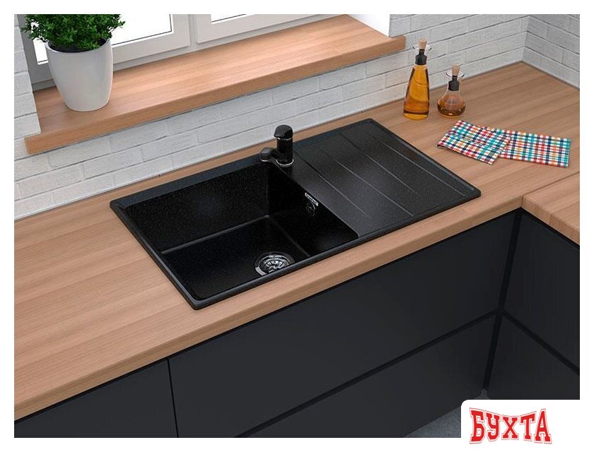 Кухонная мойка GranFest GF-LV-860L (топаз) 3