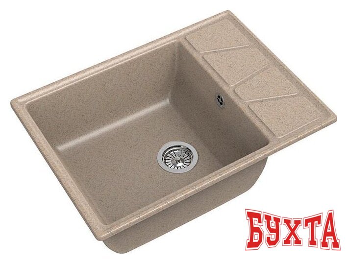 Кухонная мойка GranFest GF-V-680L (песочный)