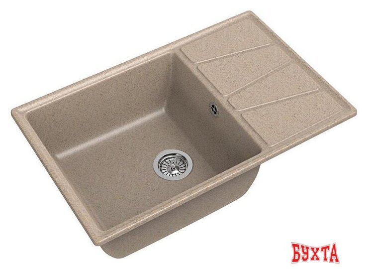 Кухонная мойка GranFest GF-V-780L (песочный)