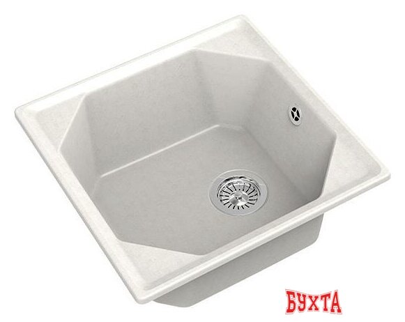 Кухонная мойка GranFest GF-U-500 (белый)