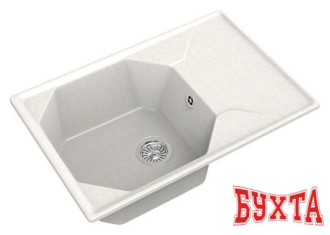 Кухонная мойка GranFest GF-U-740L (белый)