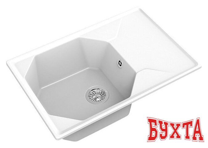 Кухонная мойка GranFest GF-U-740L (иней)