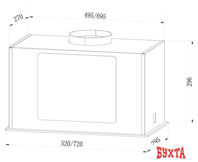 Кухонная вытяжка LEX GS Bloc GS 900 (белый) 2