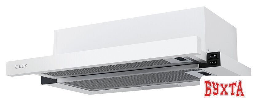Кухонная вытяжка LEX Hubble G 500 (белый)