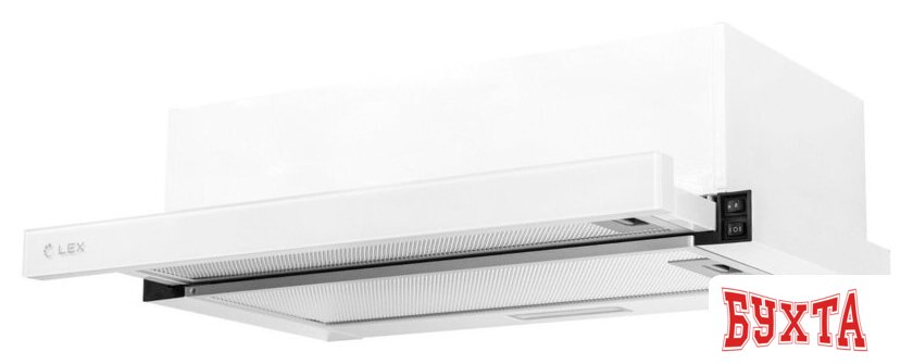 Кухонная вытяжка LEX Hide G 600 (белый)