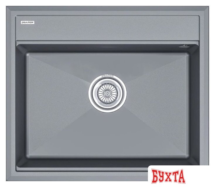 Кухонная мойка Paulmark Stepia 60 PM115951-GRM (серый металлик)