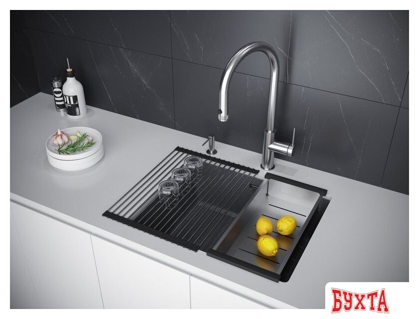 Кухонная мойка Paulmark LU55SK-DG 3