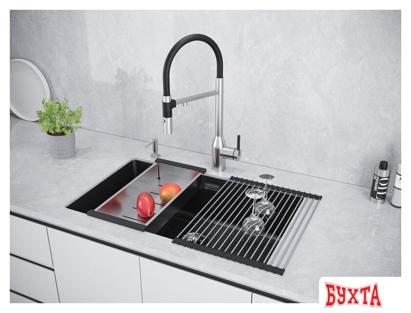 Кухонная мойка Paulmark Lumi LU74-AN 4