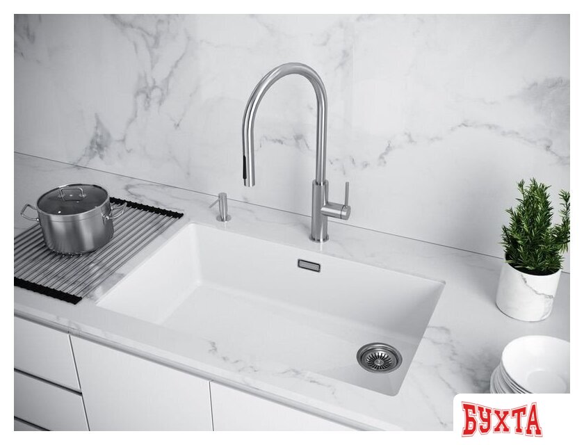 Кухонная мойка Paulmark Lumi LU74SK-WH 3