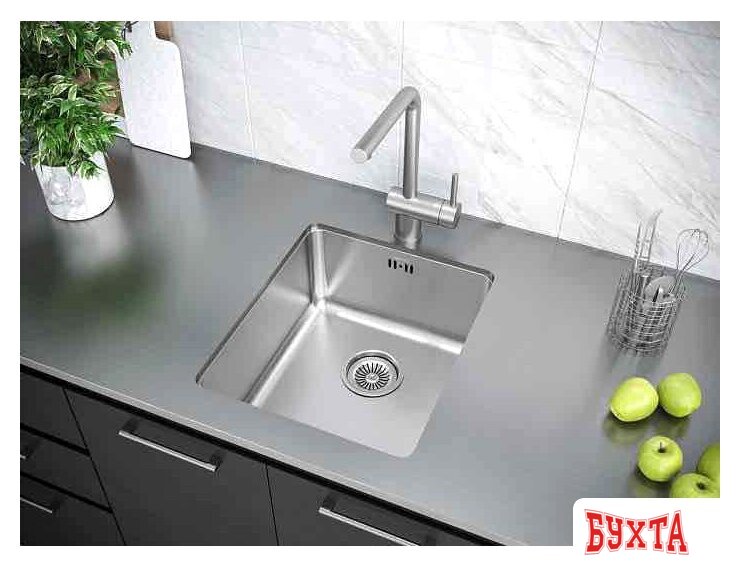 Кухонная мойка Paulmark Vista PM904438-BS 4