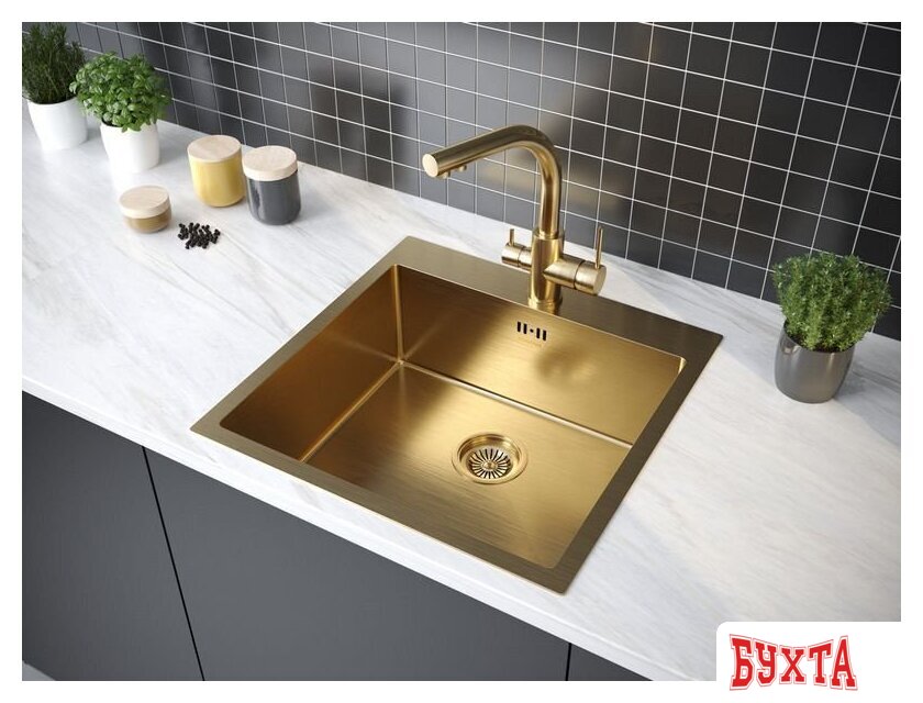 Кухонная мойка Paulmark Kroner-Pro 51 PM705151-BG 3