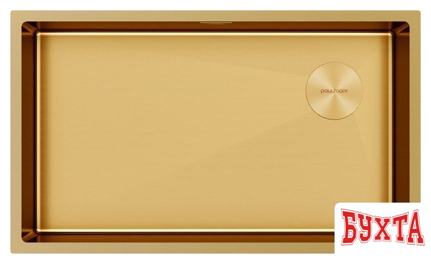 Кухонная мойка Paulmark NEXT-SKEW 74 Uni PM887444-BG (золото/брашированное золото)
