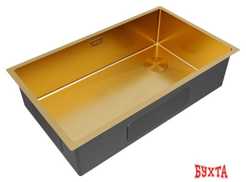 Кухонная мойка Paulmark NEXT-SKEW 74 Uni PM887444-BG (золото/брашированное золото) 2