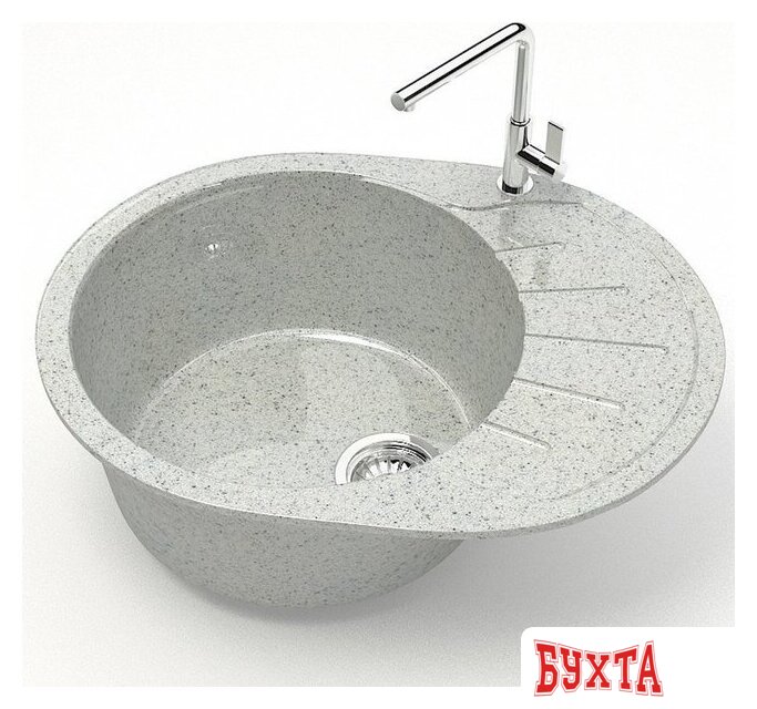 Кухонная мойка MARRBAXX Карельский камень модель 10/Q10 F010Q010 (серый/светло-серый) 2