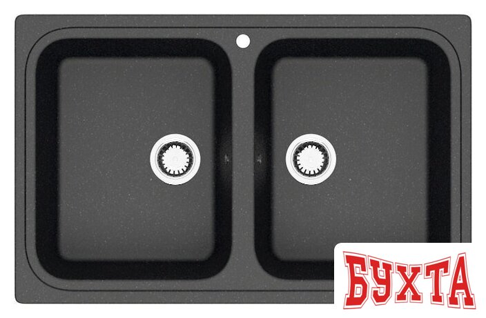 Кухонная мойка MARRBAXX Карельский камень модель 20/Q4 F020Q004 (черный)