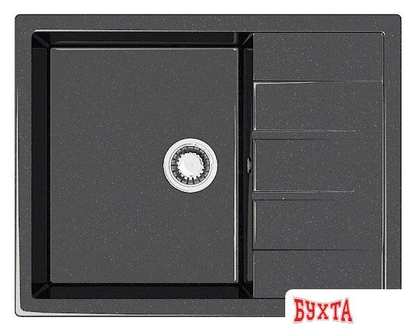 Кухонная мойка MARRBAXX Карельский камень модель 151/Q4 F151Q004 (черный)