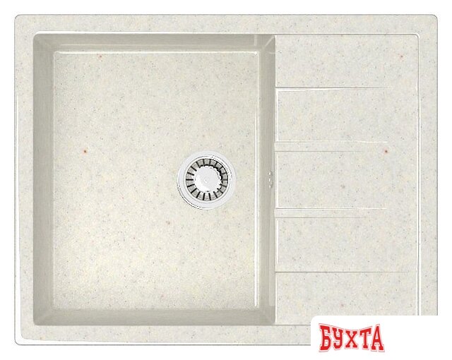 Кухонная мойка MARRBAXX Карельский камень модель 151/Q7 F151Q007 (хлопок/белый)