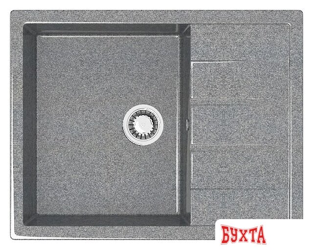 Кухонная мойка MARRBAXX Карельский камень модель 151/Q8 F151Q008 (серый/темно-серый)