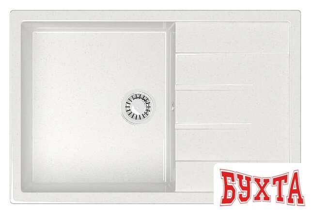 Кухонная мойка MARRBAXX Карельский камень модель 161/G31 (белый)