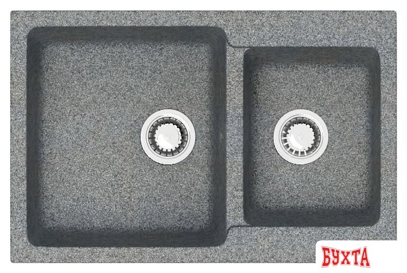 Кухонная мойка MARRBAXX Карельский камень модель 191/Q8 (темно-серый)