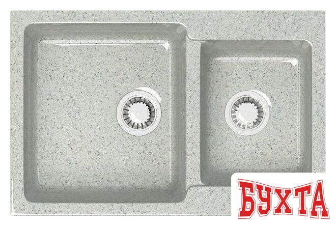 Кухонная мойка MARRBAXX Карельский камень модель 191/Q10 F191Q010 (серый/светло-серый)