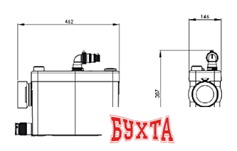 Канализационная установка SFA Sanipack 3
