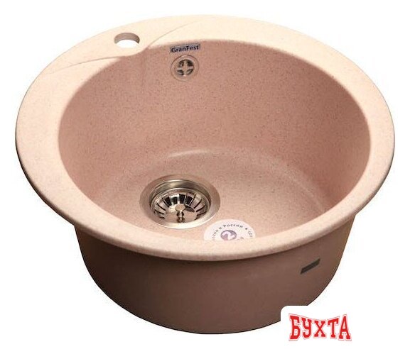 Кухонная мойка GranFest Rondo GF-R480 (светло-розовый)