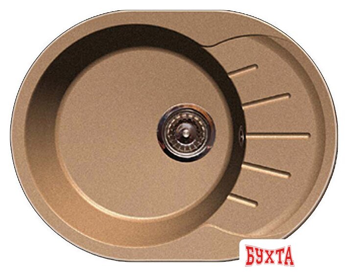 Кухонная мойка GranFest Rondo GF-R580L (терракот)