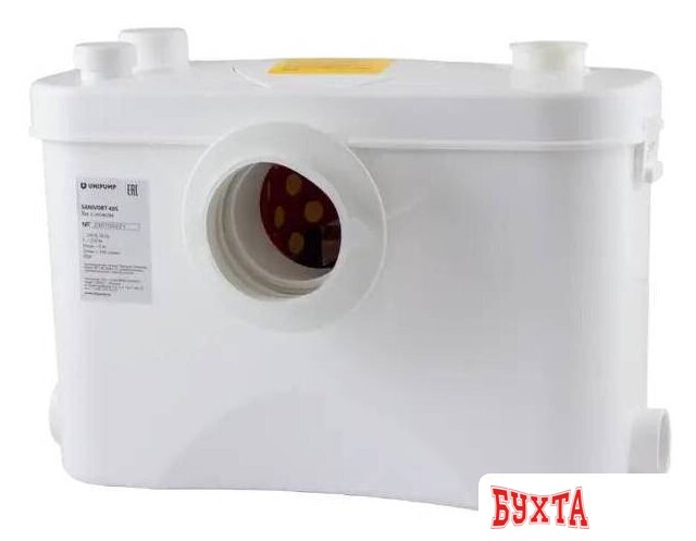 Канализационная установка Unipump SANIVORT 405 M 8м с ножом (центр. вход) 2