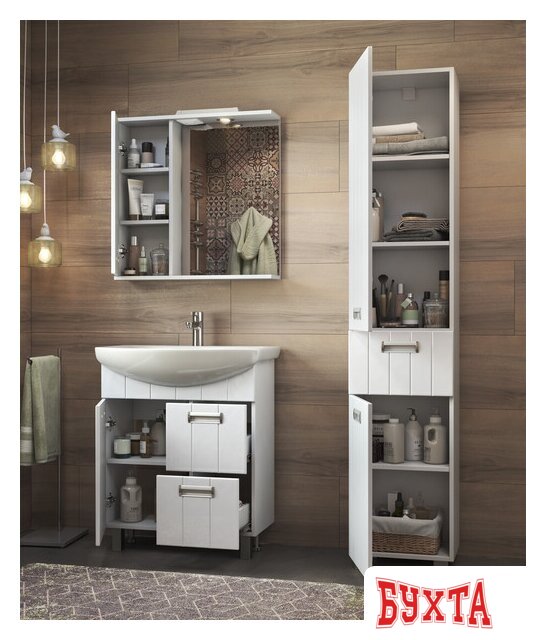 Мебель для ванных комнат Vigo Тумба Diana 2-700 (под ум Балтика) 3