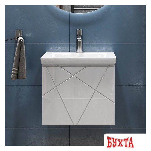 Мебель для ванных комнат Vigo Тумба под умывальник Geometry 500-0-1 Como навесная 3