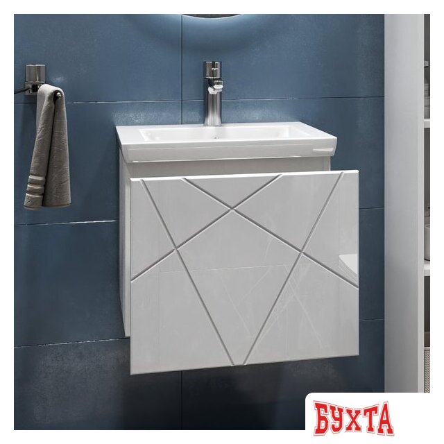 Мебель для ванных комнат Vigo Тумба под умывальник Geometry 500-0-1 Como навесная 5