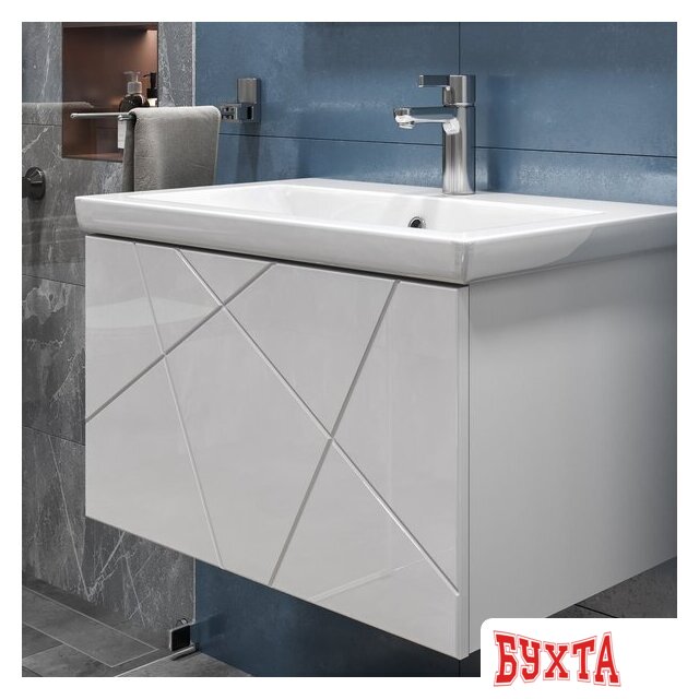 Мебель для ванных комнат Vigo Тумба под умывальник Geometry 700-0-1 Como навесная 5