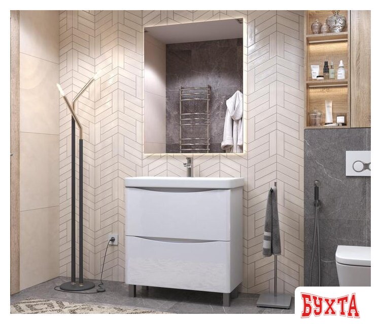 Мебель для ванных комнат Vigo Тумба под умывальник Glem 800-0-2 (9595) 5