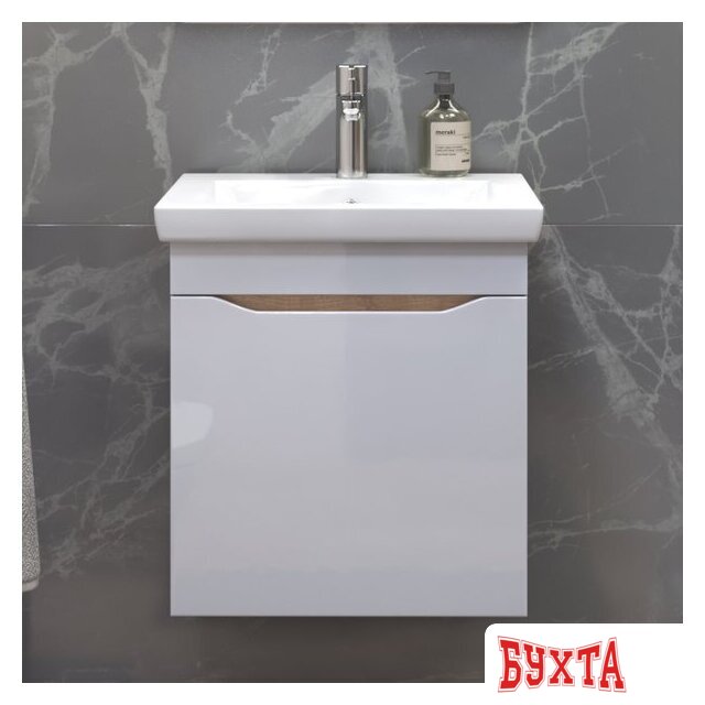 Мебель для ванных комнат Vigo Тумба под умывальник Grani 500-0-1 Como навесная (дуб золотой) 3