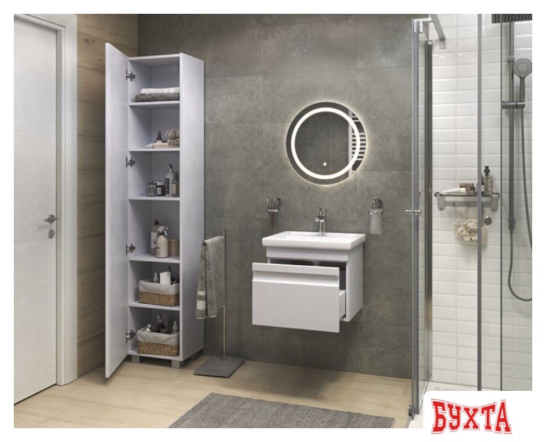 Мебель для ванных комнат Vigo Тумба под умывальник Holly 500-0-1 tp.HOL.FOS.50.1Y (навесная) 4