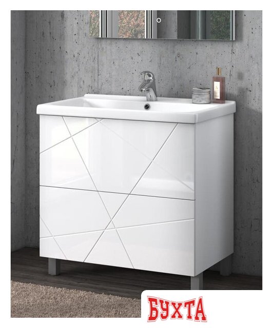 Мебель для ванных комнат Vigo Тумба под умывальник Holly 700-0-2 tn.HOL.FOS.70.2Y (напольная) 2