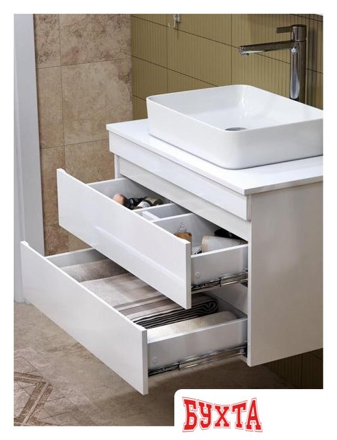 Мебель для ванных комнат Vigo Тумба под умывальник Urban 700-0-2 со столешницей подвесная 3