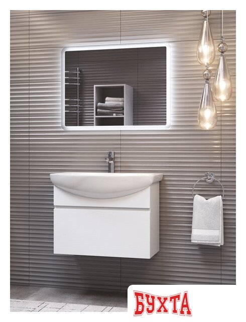 Мебель для ванных комнат Vigo Тумба Wing 600-0-1 (Балтика) подвесная белый 5