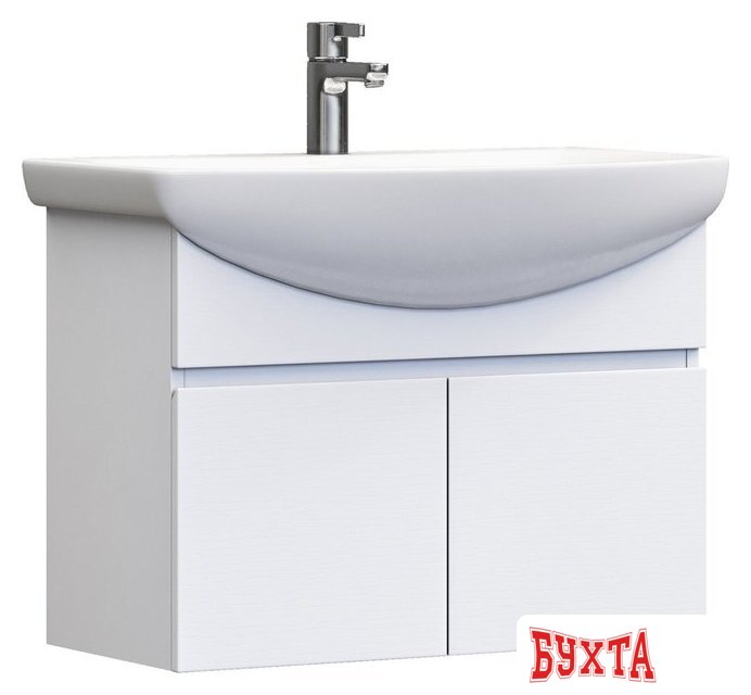 Мебель для ванных комнат Vigo Тумба под умывальник Wing 700-2-0 Балтика навесная (белый)