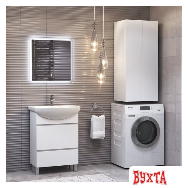 Мебель для ванных комнат Vigo Шкаф навесной Wing 500 (белый) 5