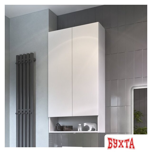 Мебель для ванных комнат Vigo Шкаф навесной Wing 600 с нишей (белый) 5